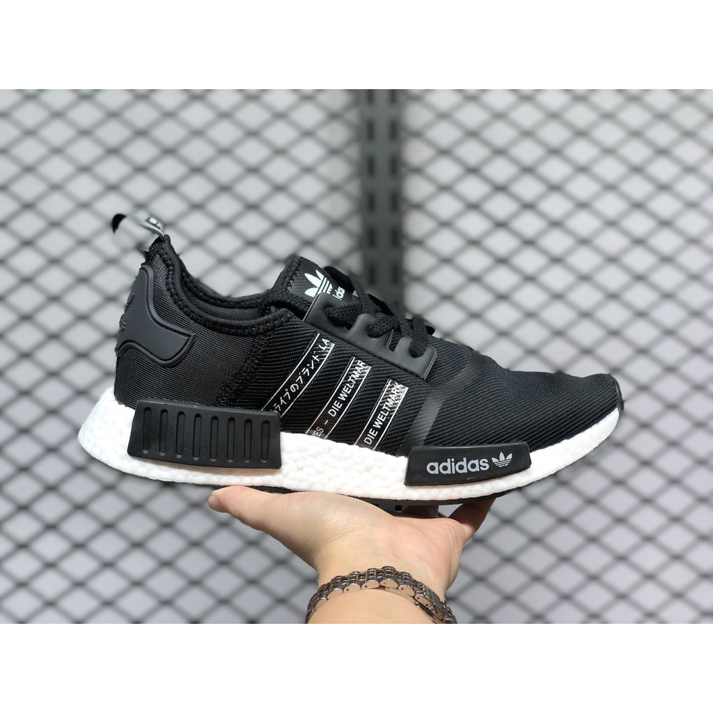 ADIDAS ORIGINALS NMD R1 全黑 黑白 日文 串標 日本限定 休閒鞋 男女尺寸 FX1033