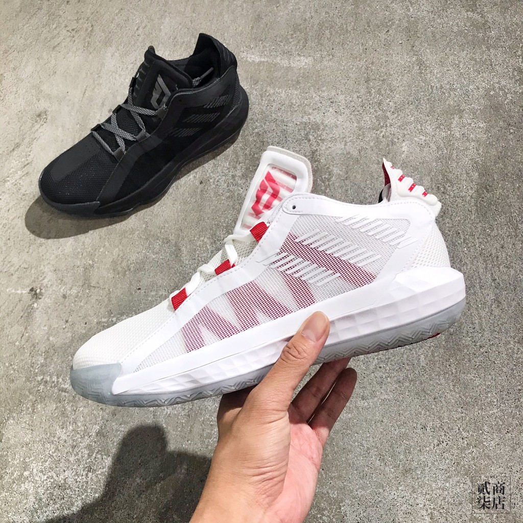(貳柒商店) adidas Dame 6 GCA 男款 白色 白紅 拓荒者 里德 Lillard 籃球鞋 EF2504