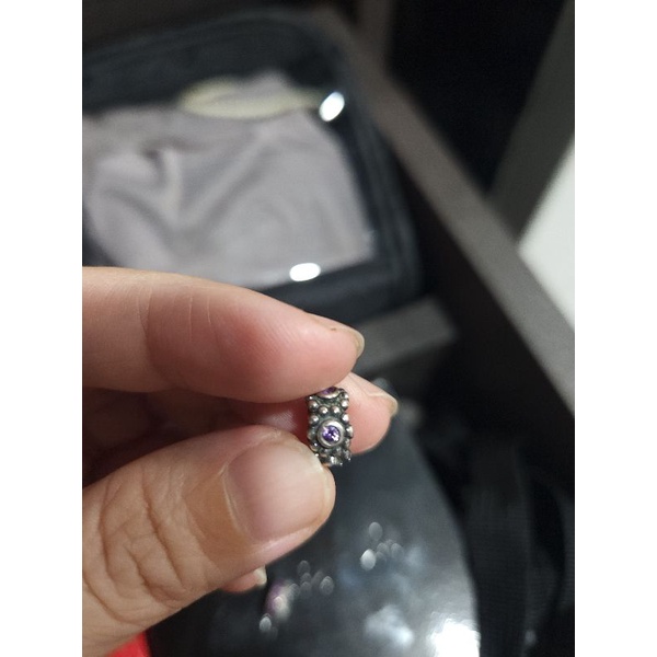 Pandora紫寶石環正品