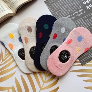 [S&E 韓國襪] 韓國製造 空運來台 彩色點點隱形襪 船型襪 透氣網布 女襪 正韓襪 ARIES