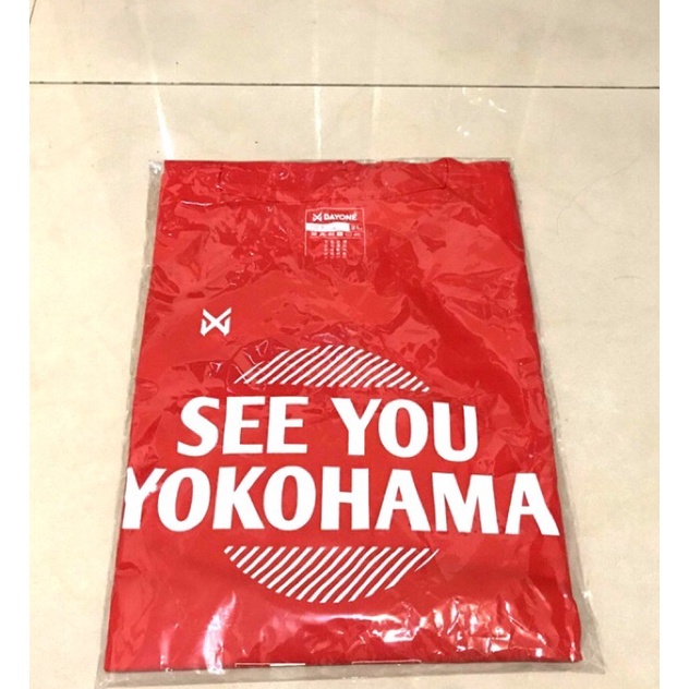 12強 預賽 台日大戰 紀念T恤 純棉 2L 紅色 應援標語T See You Yokohama DAYONE