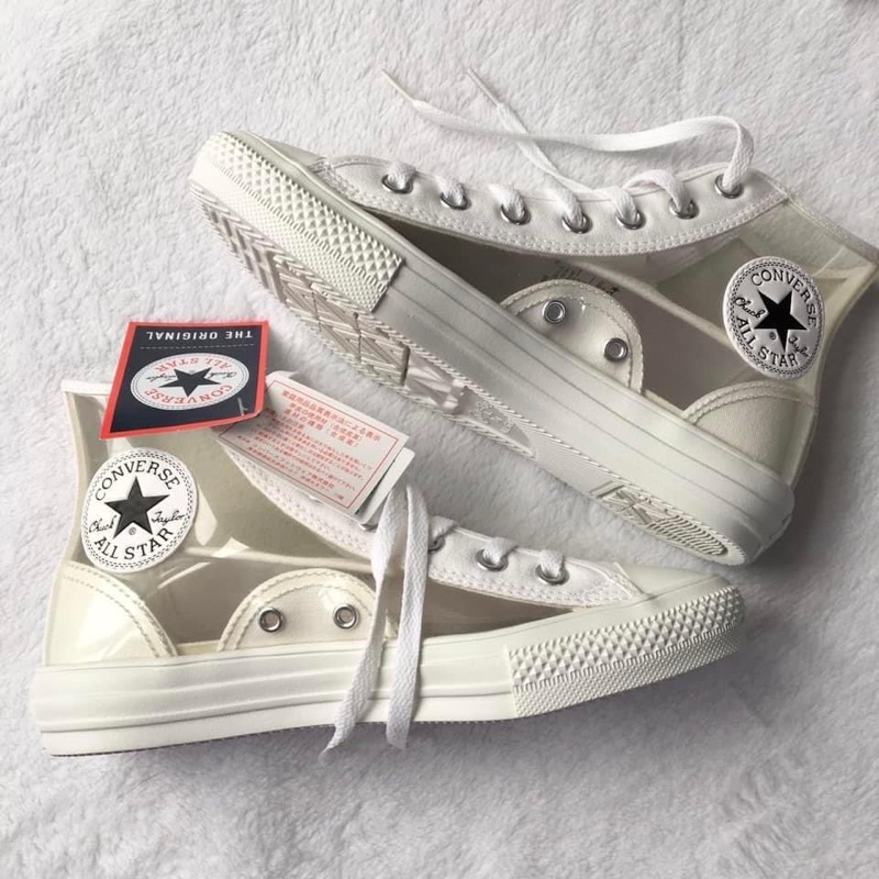 converse 高筒 帆布鞋 透明 客訂賣場