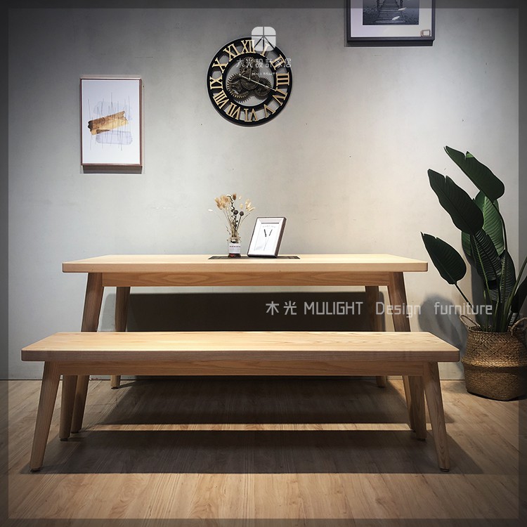 【木光設計家居】Finn北歐梣木全實木餐桌(可訂製)