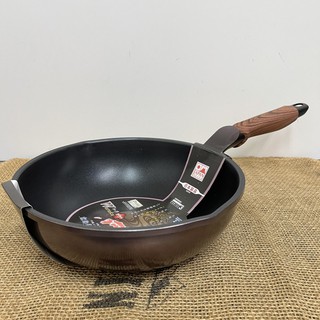 日本製竹原和樂亭 深型不沾平炒鍋 22cm/26cm/28cm/ 30cm 電磁爐可用