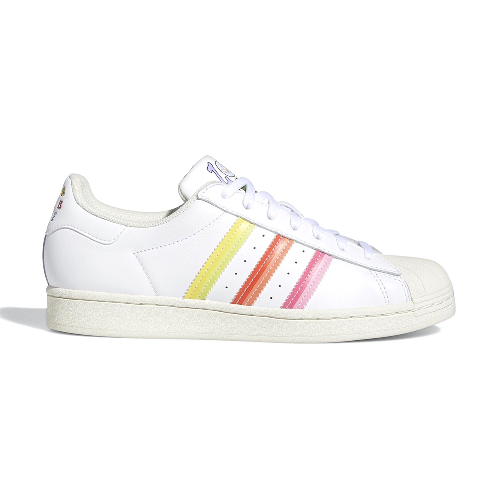 Adidas Superstar Pride 女 白彩 塗鴉 經典 皮革 運動 休閒鞋 GW2415