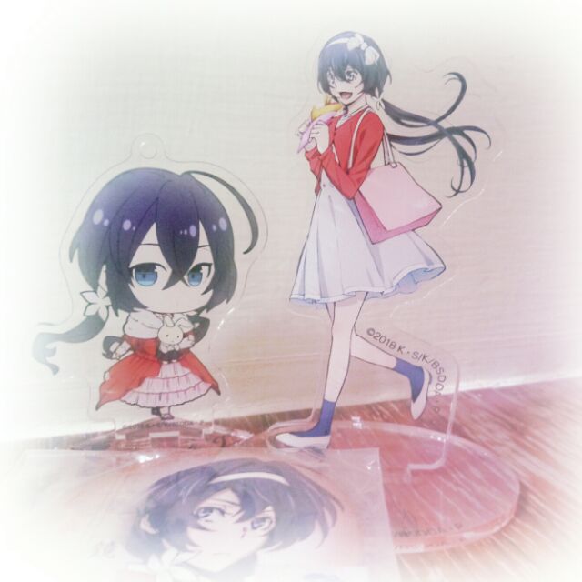 換 售 文豪野犬animate Cafe 咖啡泉鏡花私服立牌徽章轉蛋 蝦皮購物 Line購物