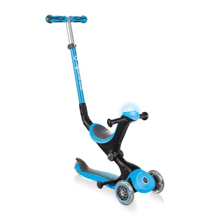 法國 GLOBBER GO•UP 5合1豪華版(聲光版)天空藍│滑板車│三輪滑板車│兒童滑板車｜折疊滑板車