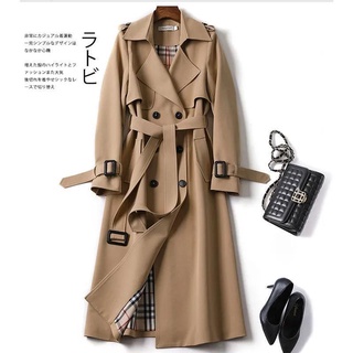 【特價】韓版大衣 女 秋新款小個子英倫風中長款大衣 ins 風 大尺碼 風衣外套女