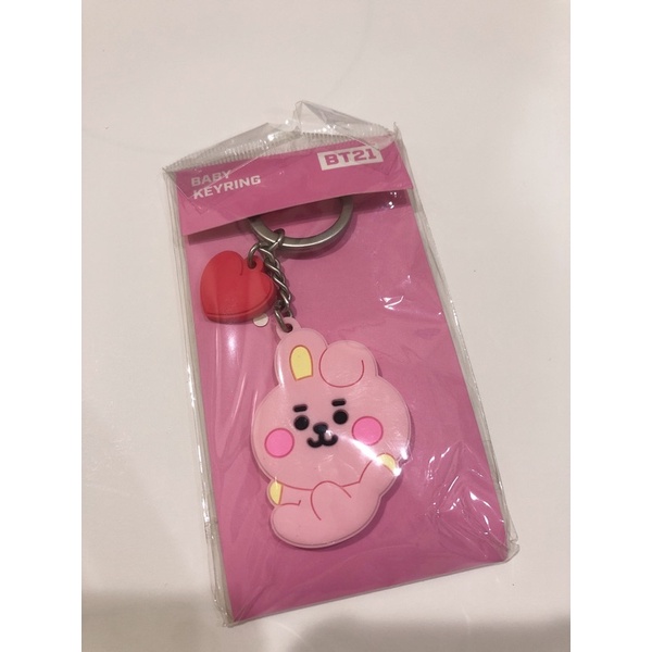 未拆💖BT21寶寶系列COOKY矽膠鑰匙圈