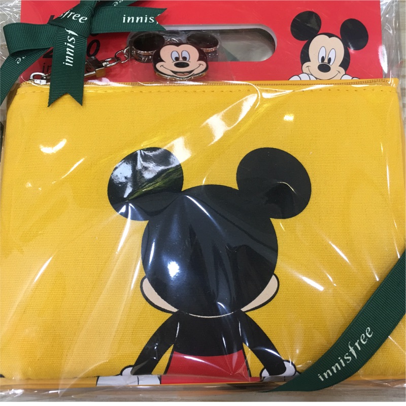 迪士尼 米老鼠 聯名商品 innisfree 化妝包 零錢包
