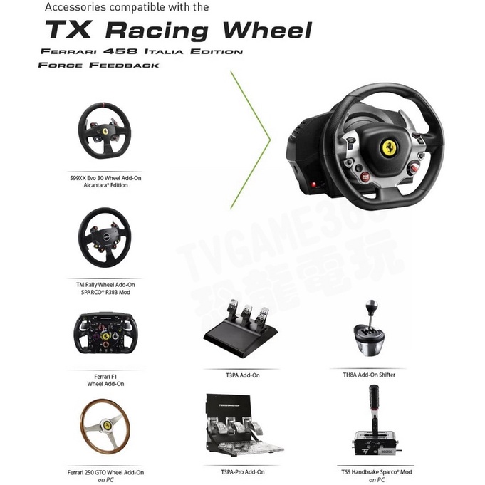 Thrustmaster TX Racing Wheel Servo Base Special PC,Xbox One Black並行輸入品