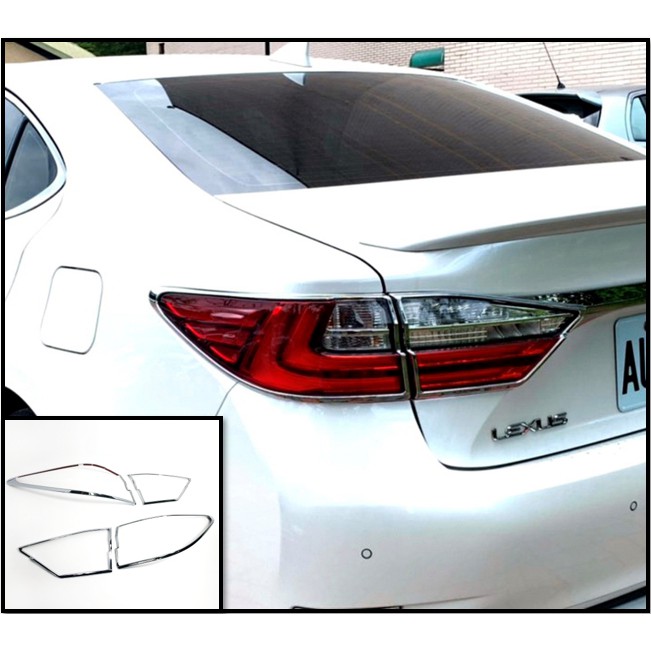 圓夢工廠 Lexus ES200 ES250 ES300h ES350 2016~18 鍍鉻銀 車燈框貼 後燈框 尾燈框