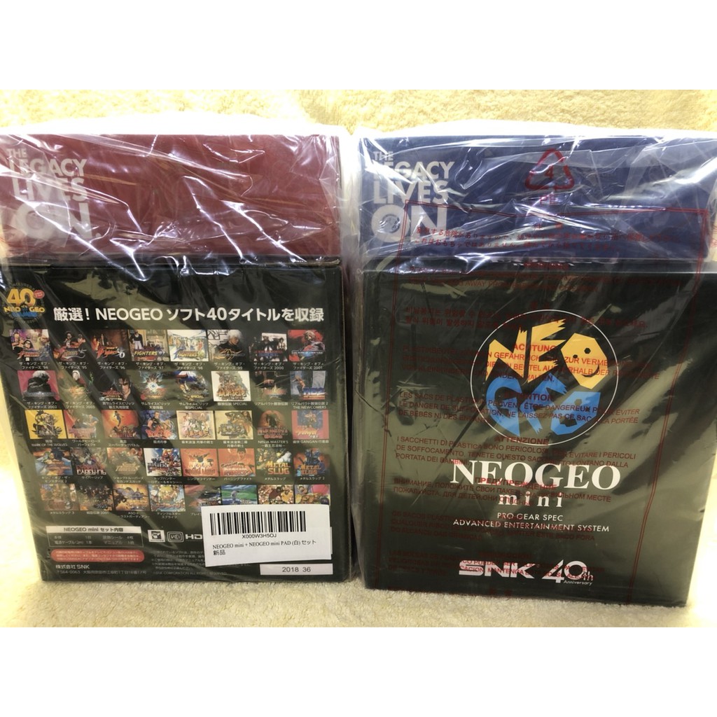 全新 日本SNK原廠品 40週年紀念遊戲機 NEOGEO mini + 手把