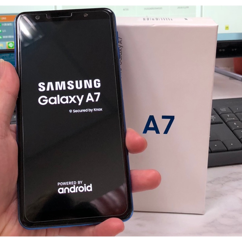 二手 Samsung A7 2018 128G 藍色