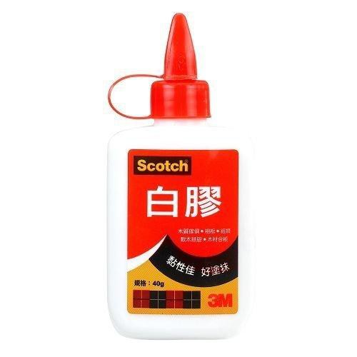+富福里+ 3M Scotch 3040 白膠 樹脂 40g / 瓶 白糊 樹脂膠 美勞黏貼