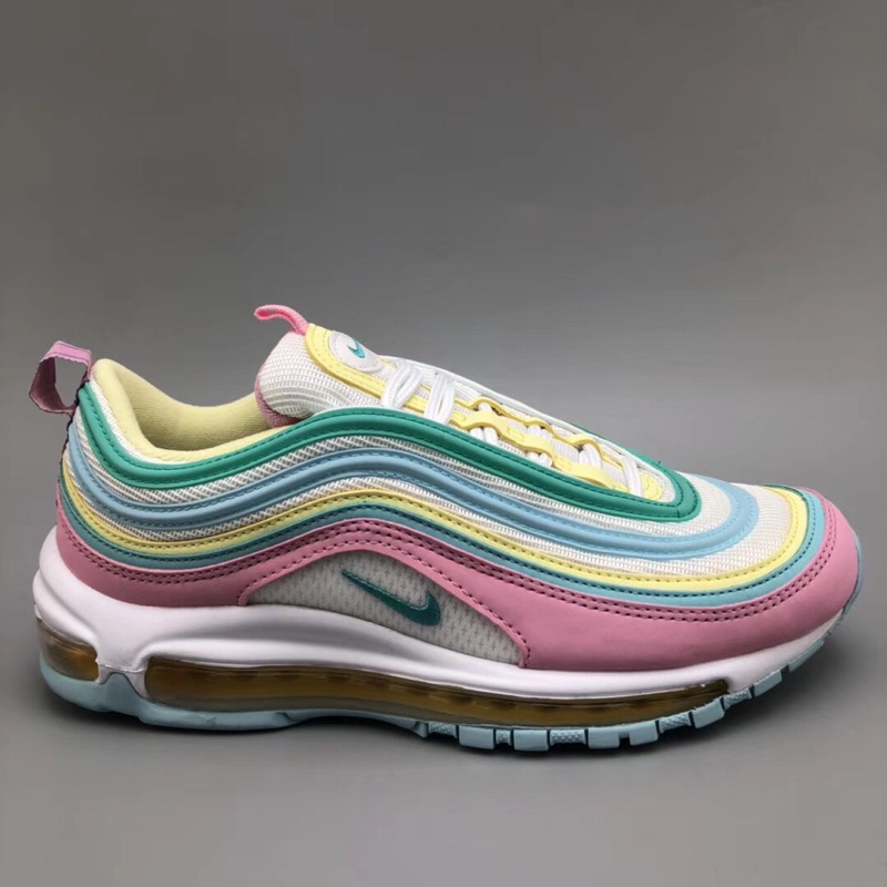 nike air max 97 blue yellow pink