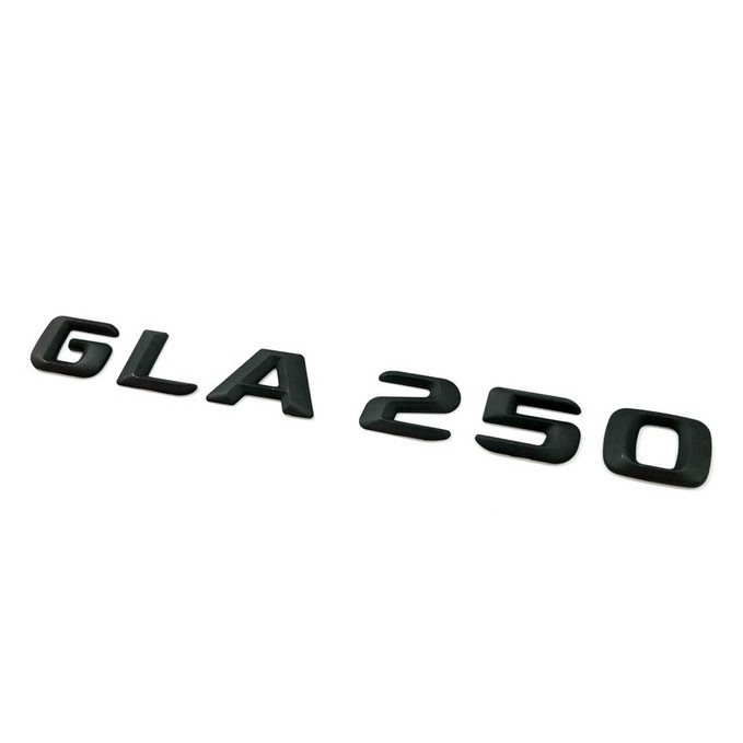 JR-佳睿精品 BENZ 賓士 尖型 GLA250 14-17 消光黑 霧面黑  後箱 字體 字貼 標誌 高度23mm