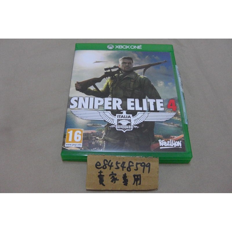 XBOX ONE X1 狙擊之神4 狙擊精英4 狙擊菁英4 爆蛋精英4 Sniper Elite 4 英文版 二手良品