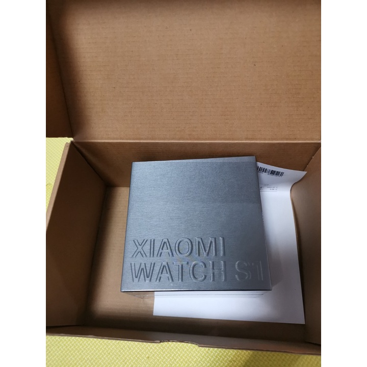拆封七成新 過保固九個月, 小米 XIAOMI WATCH S1 皮革黑色+氟橡膠  智慧智能手錶可通話