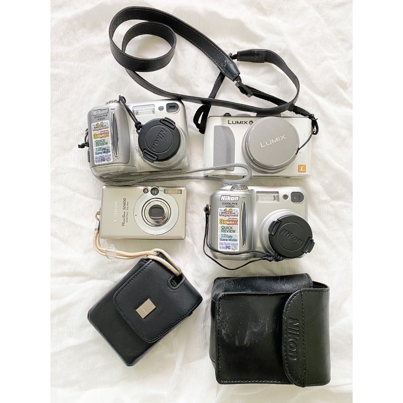 💛二手相機 nikon canon lumix 數位相機 零件機 相機 皮套