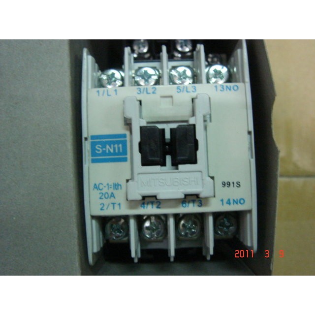 [多元化清倉品]三菱電磁接觸器 SN11 110V/220V 9成新 4A或3A1B (3HP以內使用)