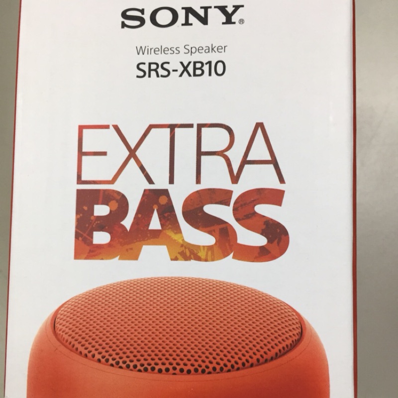 Sony 藍芽喇叭 extra bass SRS-XB10 全新