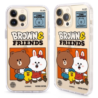 GARMMA LINE FRIENDS 二合一四角防摔保護套 復古夥伴【魔力電玩】