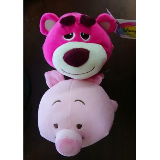 DISNEY 迪士尼 小豬 小熊維尼 跳跳虎 熊抱哥 玩具總動員 10英吋 趴姿 懶懶系列 玩具 玩偶 娃娃 禮物 正版