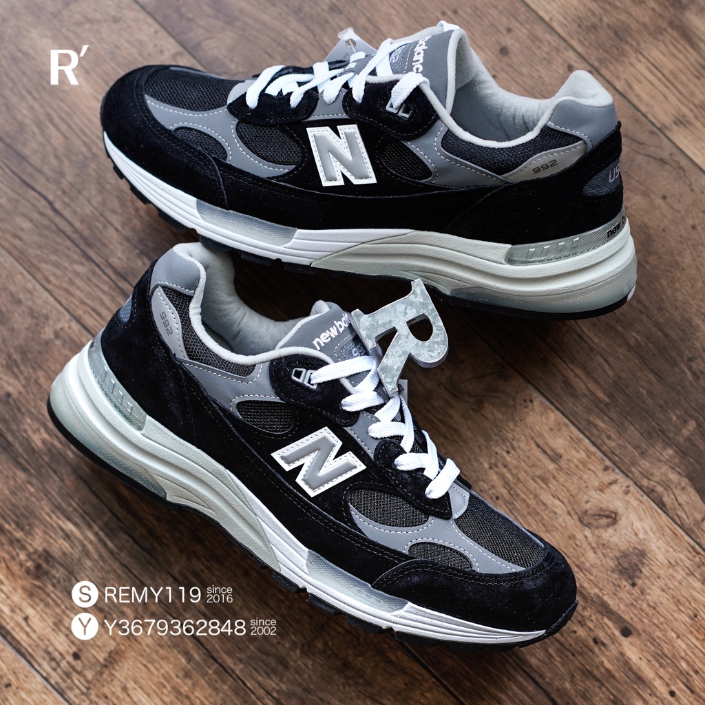 R‘代購 New Balance 992 黑灰白 M992EB 男女