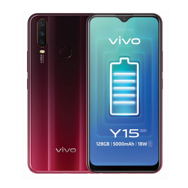 Y15 2020 內建 5,000mAh 電池，支援 18W 雙引擎閃充，具備九重充電防護技術搭配智慧省電技術，有效延長手機使用時間，滿足長時間的電力需求。超級遊戲模式vivo Y15 2020 運行