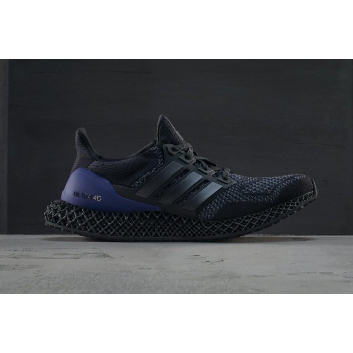 【S.M.P】Adidas Ultra 4D Core Black Release 科技鞋 黑藍 FW7089