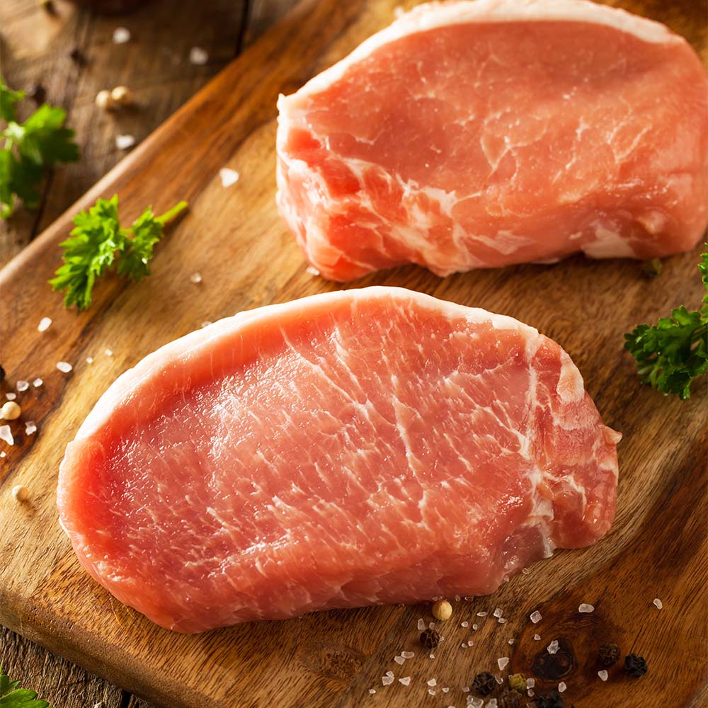 【海豐生鮮】台灣產 梅花豬肉排 （100g±10%/片/包）豬肉/豬排#全家冷凍799免運