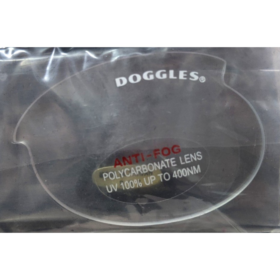 Doggles 狗狗護目鏡 – 全新透明替換鏡片 /  ILS2 尺寸S專用 / 防霧抗UV  / 附鏡片保護袋