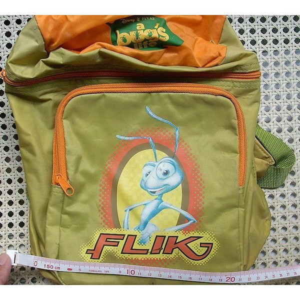 實用後背包~Disney品牌-Flik(幼兒及兒童適用.3個明暗袋).長32X寬23X側寬12公分