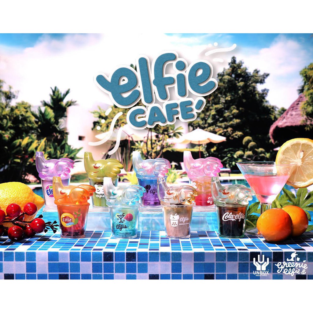 【撒旦玩具 SatanToys】預購 Unbox x Elfie Café 飲品小象 盒抽 盲盒 可樂 雞尾酒 調酒飲料