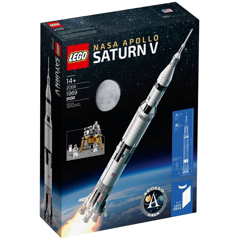 輕微盒損 LEGO 樂高 21309 【卡道鷹】 IDEAS 阿波羅計畫 農神5號 火箭 全新未拆 保證正版