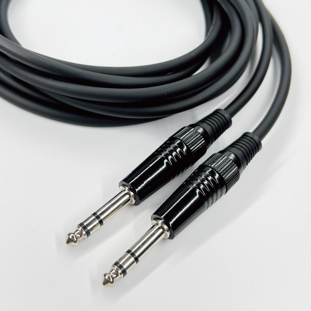 多色可選 台製 手工 6.3 TRS 公對公 麥克風線 跳線 6.5mm訊號線 mic線 監聽喇叭 平衡式 效果器