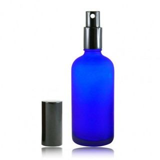 100ML藍色磨砂噴霧玻璃瓶 50ML藍色玻璃罐 / 法國AromaZone