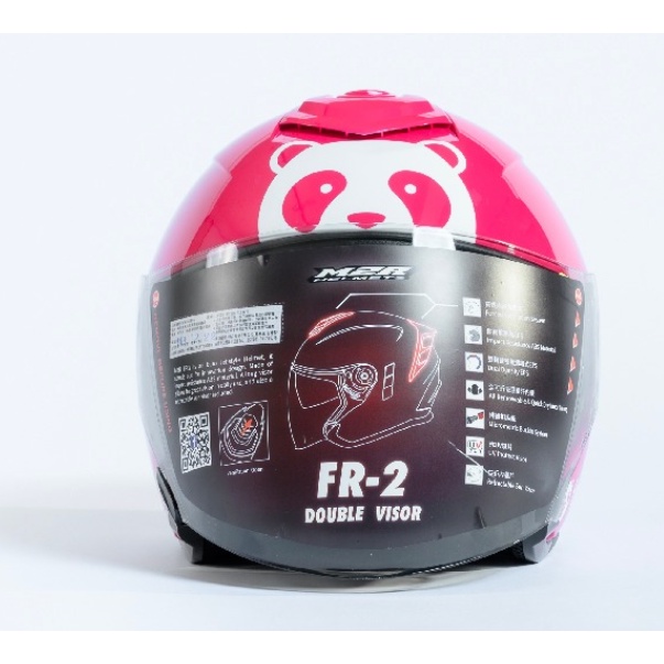 現貨24小時內超商出貨【FoodPanda】熊貓安全帽（二代M2R) 品牌聯名款 三代 ASTONE