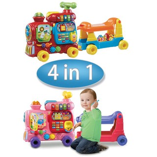 Vtech 4合1智慧積木學習車(粉/紅/藍)【安琪兒婦嬰百貨】