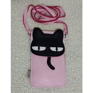 時尚迷你可愛手機包 小方包 貓咪斜背包 證件包 手機袋