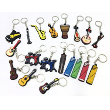 塑膠 樂器鑰匙圈 鑰匙圈 吊飾 國樂 提琴 鋼琴 管樂 吉他 烏克麗麗 爵士鼓  薩克斯風 非洲鼓