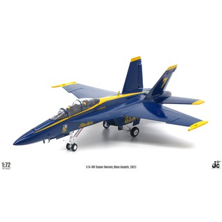 【模王 JC現貨】JCW F-18F 藍天使 2021年 超級大黃蜂 比例 1/72 合金飛機 F18-010 非HM