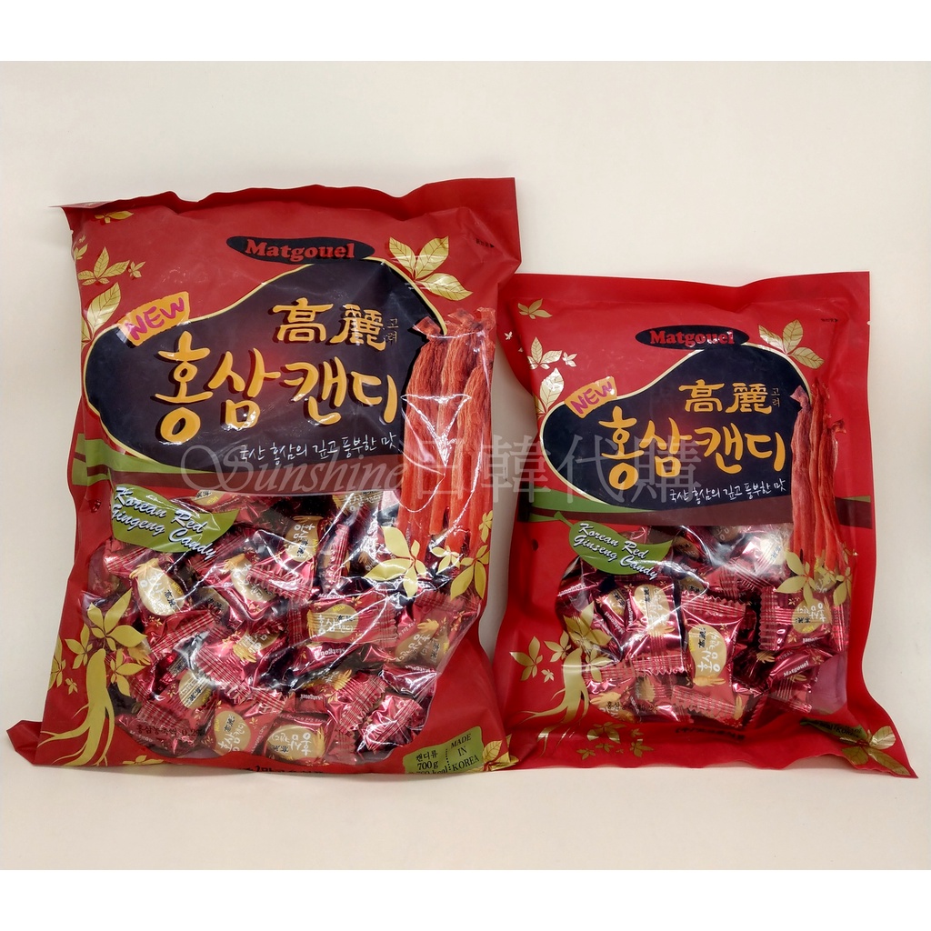 現貨+預購 韓國 Matgouel 高麗 紅蔘糖 人蔘糖 人參 紅參 紅蔘 糖果 硬糖 300g 700g