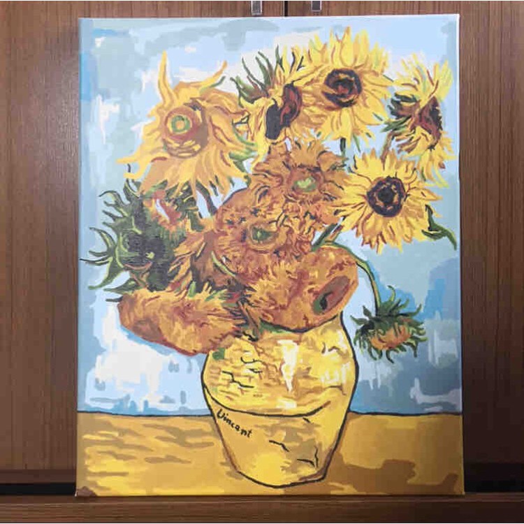 梵高作品向日葵數字油畫