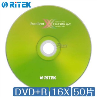 錸德 Ritek A級 X系列 二代 DVD+R 16X 50片 DVD 光碟