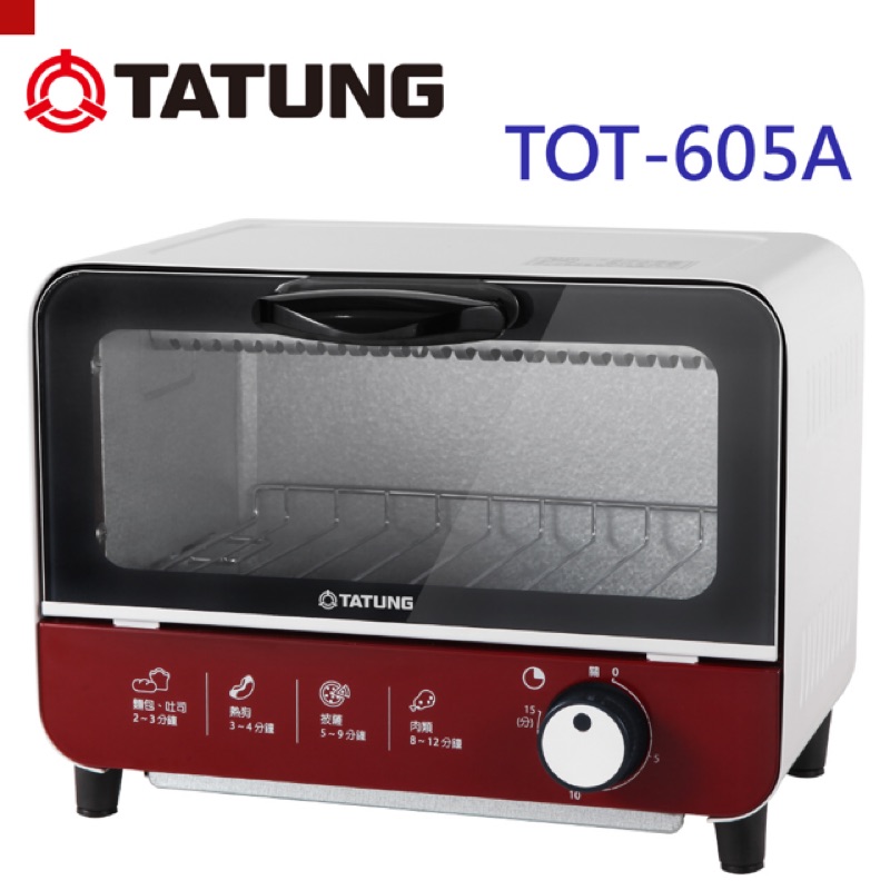 ［ 大同 ］電烤箱 6公升 TOT-605A