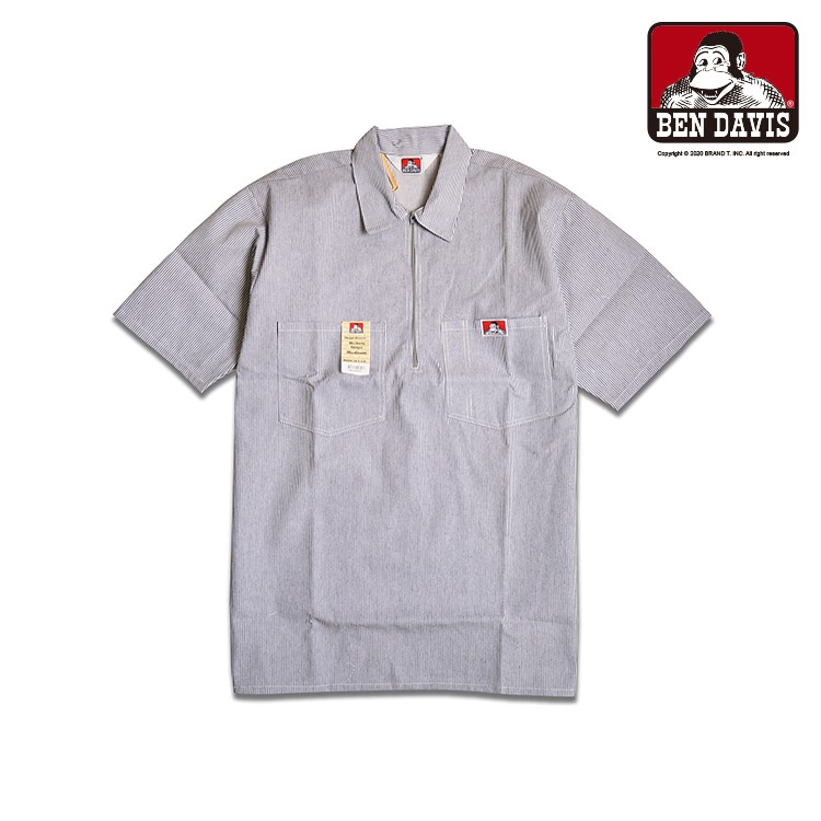 Ben Davis Half Zip Sleeve Shirt 半門襟拉鍊工作襯衫9色 蝦皮購物