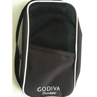GODIVA 週邊商品 咖啡色收納袋vs旅行頸枕