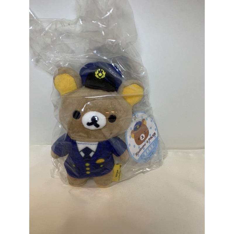 「現貨」正版日貨 拉拉熊警察限定版本 懶懶熊 Rilakkuma 玩偶 娃娃台灣日本絕版品